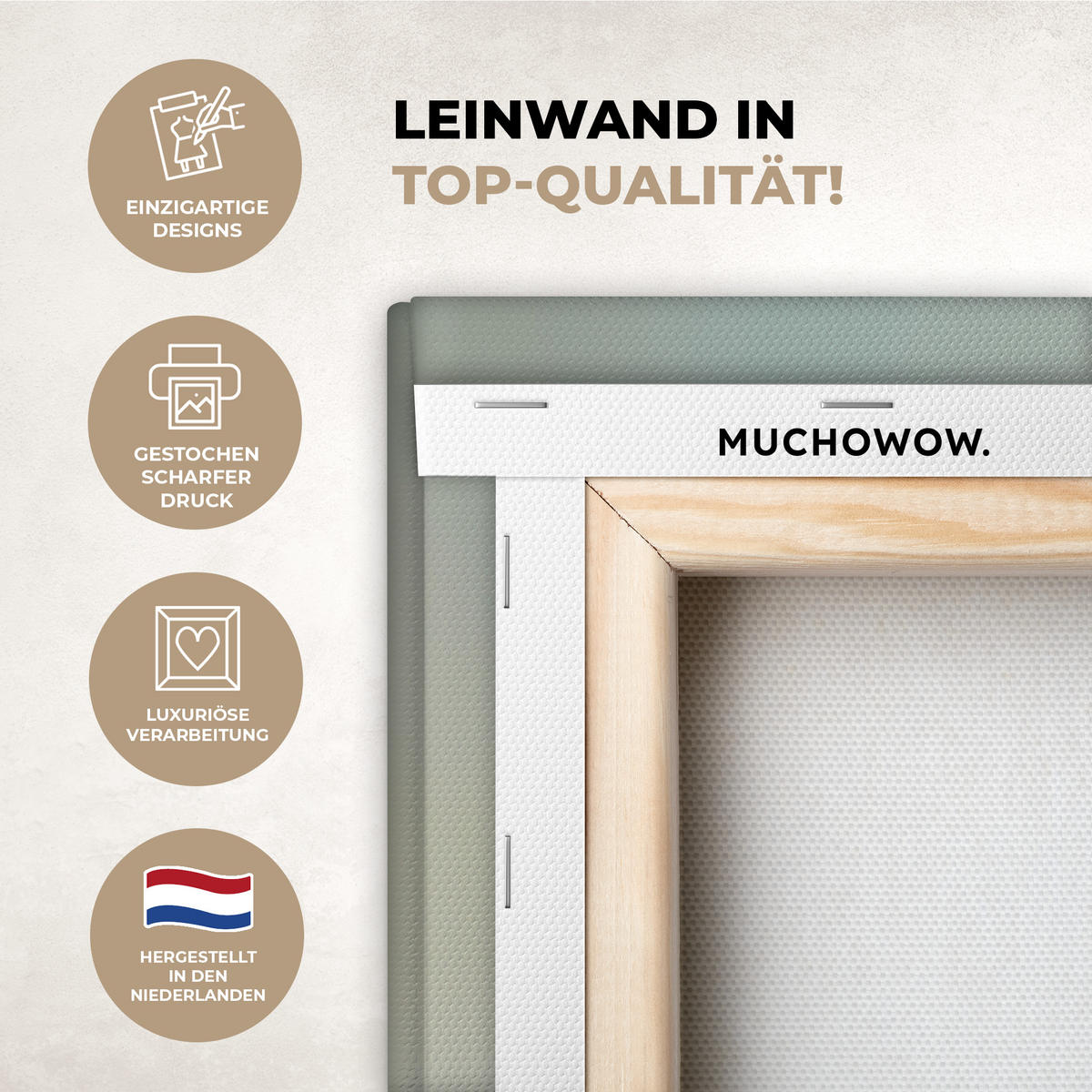 LEINWANDBILD Stilleben - Kräuter - Gewürze - Früchte - Farbenfroh Deko Groß 90x140 cm - Grün, Textil (90/140cm) - MuchoWow