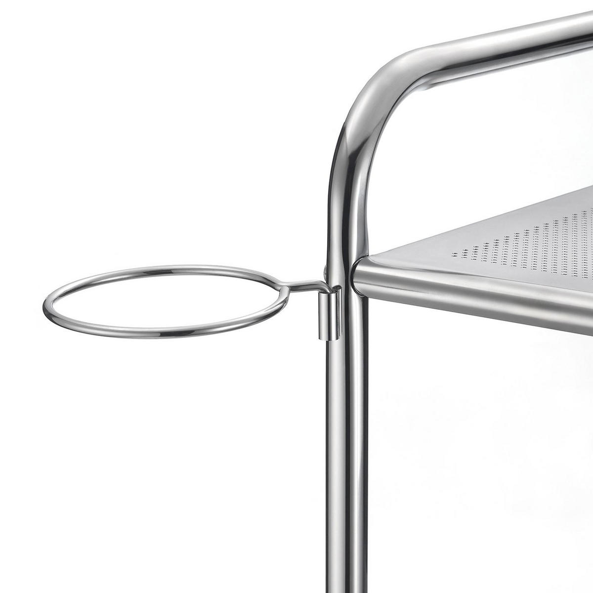 BADROLLWAGEN MARITA - Chromfarben, Kunststoff/Metall (63/97/39cm) - IDIMEX