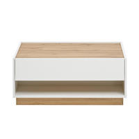 COUCHTISCH Crisp-61 - Weiß, Holzwerkstoff (60/90/38cm) - Lomado