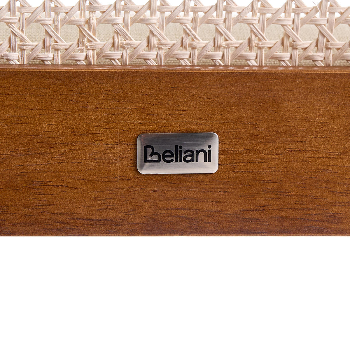 ESSZIMMERSTUHL 2er-Set Stoff Braun/Beige Edina - Beige, Textil (50/80/54cm) - Beliani
