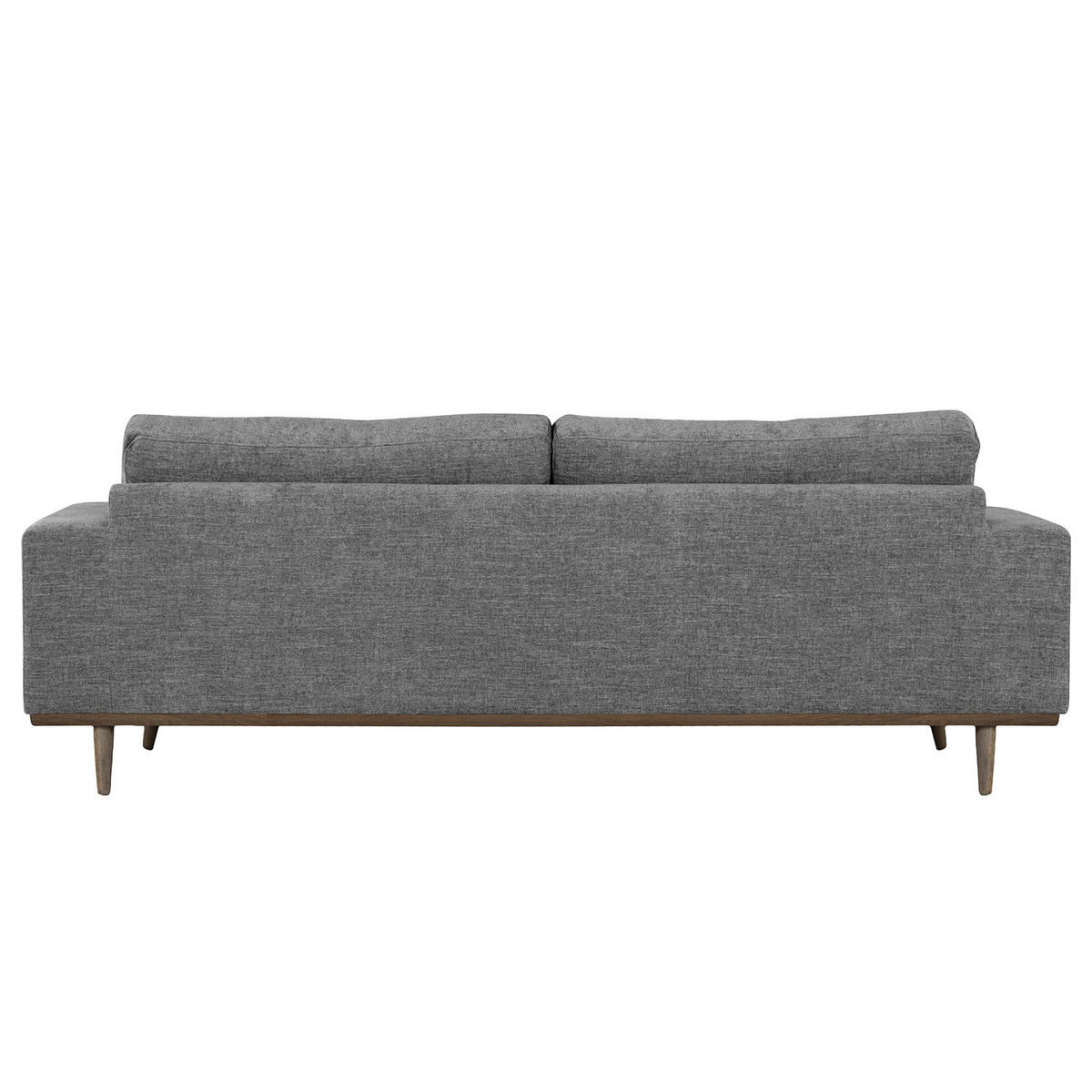 2-SITZER SOFA - Eichefarben/Dunkelgrau, Eichenholz/Textil (197/81/88cm) - home24