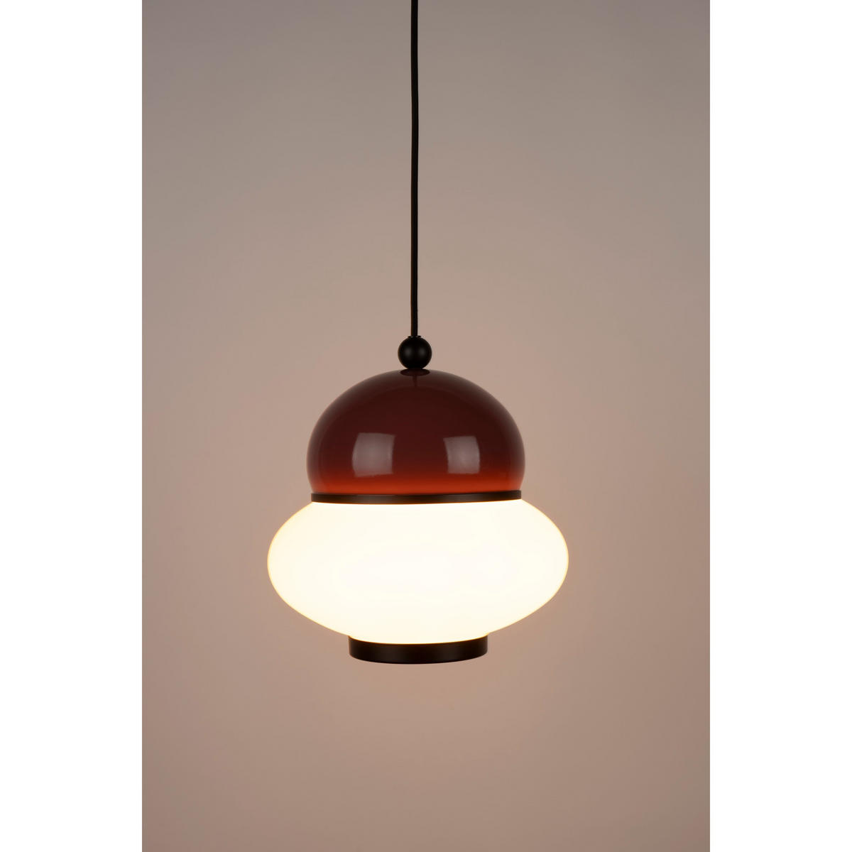PENDELLEUCHTE Bumble Rot M - Rotbraun, Metall (25.4/26/25.4cm) - Zuiver