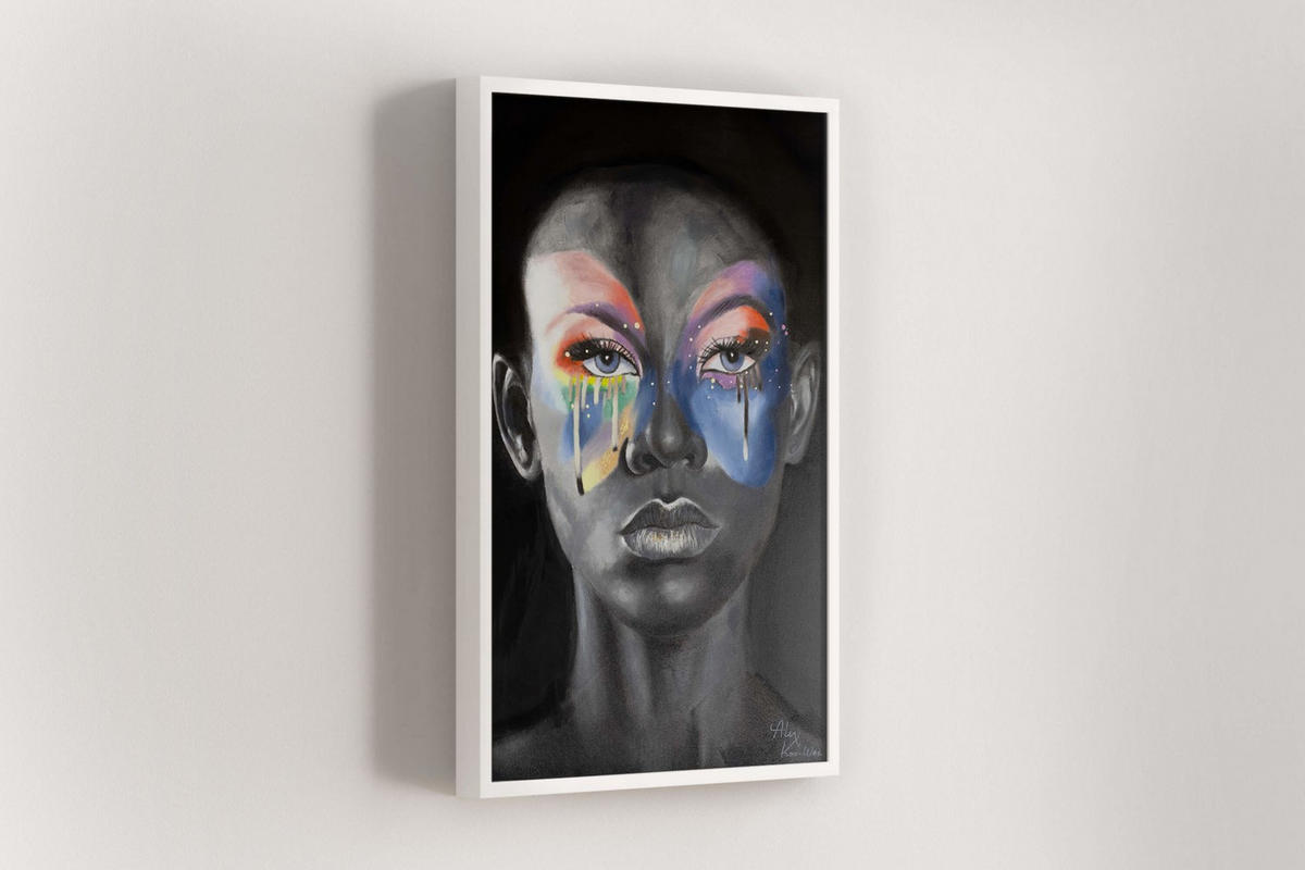 ACRYLBILD HANDGEMALT 60/90 cm - Multicolor, Holz/Textil (60/90cm) - KUNSTLOFT