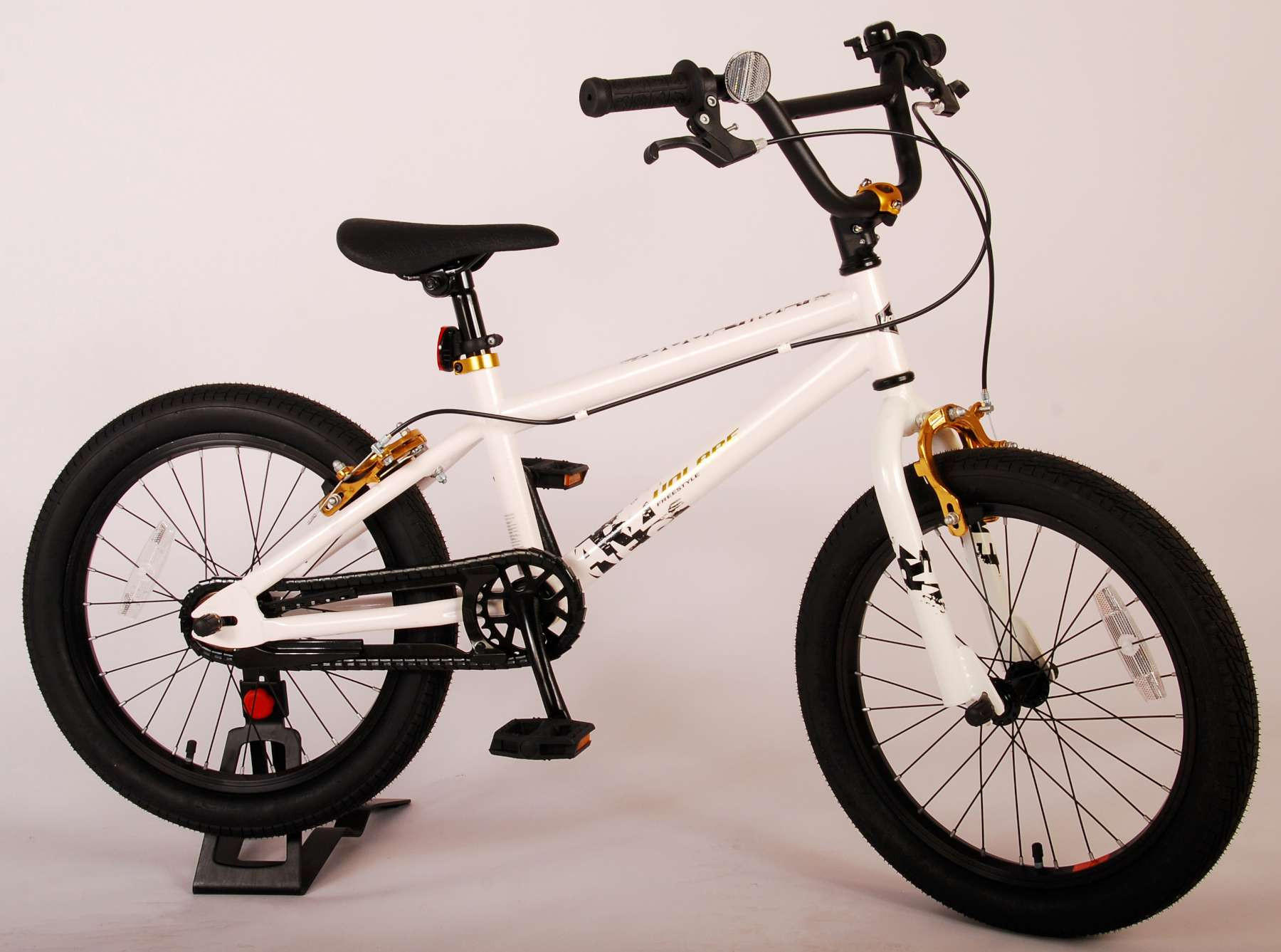 KINDERFAHRRAD Cool Rider - Jungen - 18 Zoll - 2 Handbremsen - Weiß - Weiß, Metall (72cm) - TPFSports
