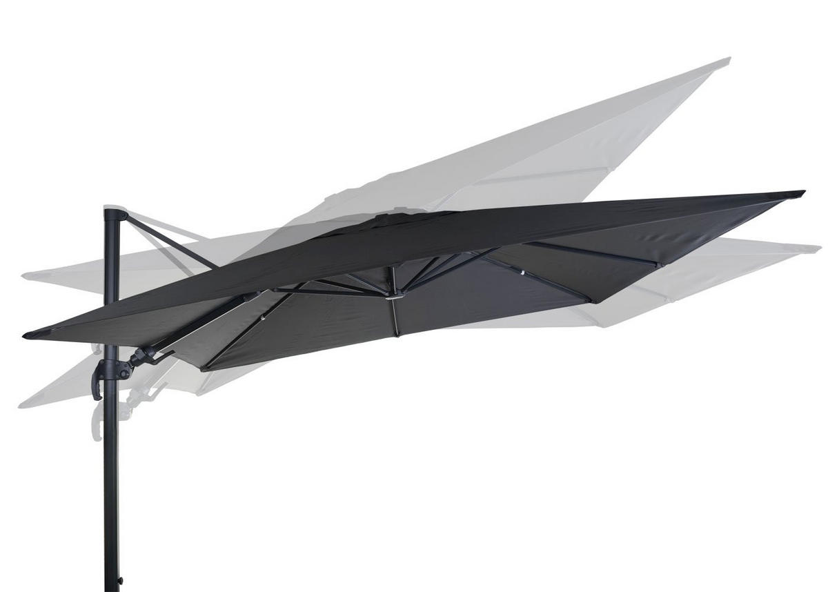AMPELSCHIRM I Anthrazit 300/300 cm - Anthrazit, Textil (360/300cm) - MCW