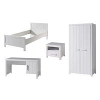 JUGENDZIMMEREINRICHTUNG Karalynn 6 Jugendzimmer komplett MDF Weiß - Weiß, Holzwerkstoff (250/1/150cm) - 58aufmkessel
