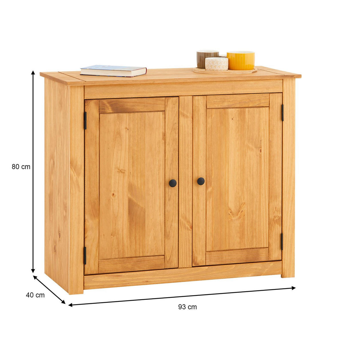 KOMMODE CANCUN - Kieferfarben, Holz (93/80/40cm) - CARO-Möbel