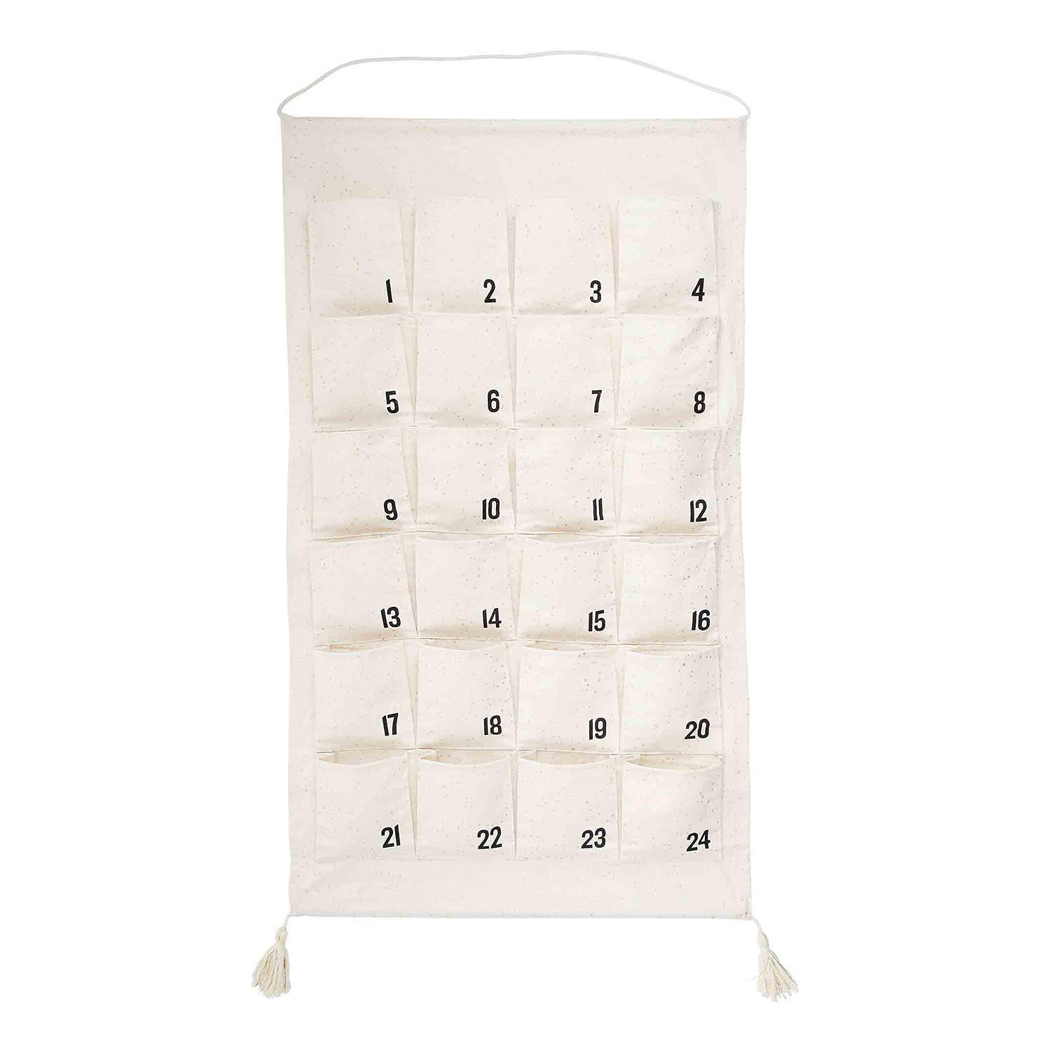 ADVENTSKALENDER Santa Is Coming - Beige/Goldfarben, Textil (71/71/123cm) - Butlers