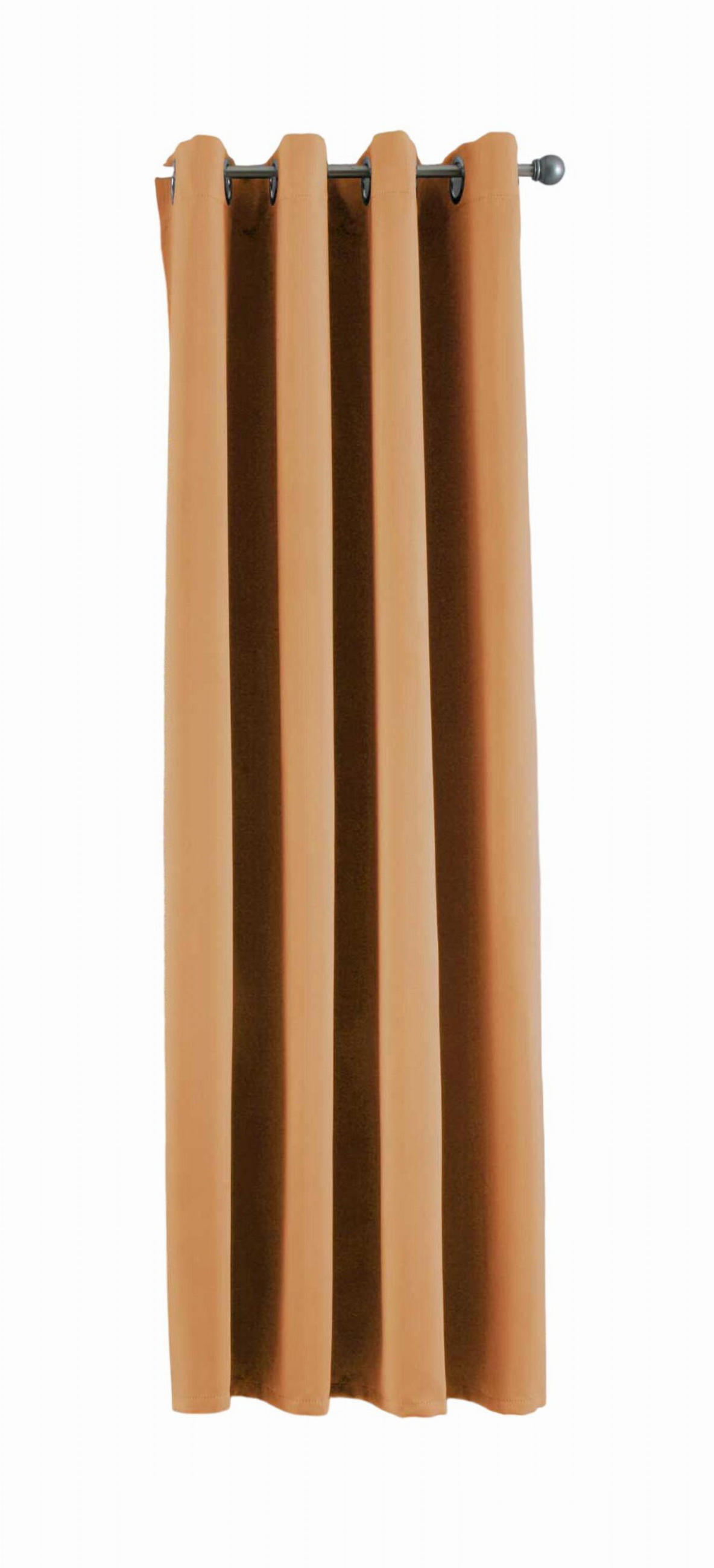 VORHANG »NEW YORK« HxB 160x140 cm Orange - Orange, Textil (140/160cm) - Gardinenbox