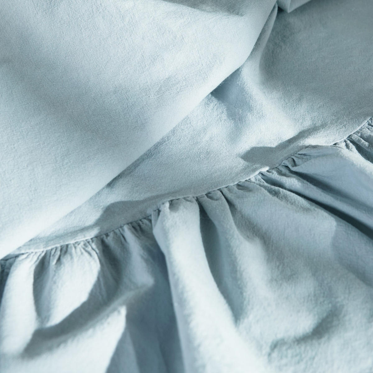 FESTE KLEINE TISCHDECKE Falbines - Hellblau, Textil (80/80/1cm) - home&you