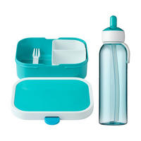 LUNCHSET Campus türkis 2er Set - Türkis, Kunststoff (1/1/1cm) - Mepal