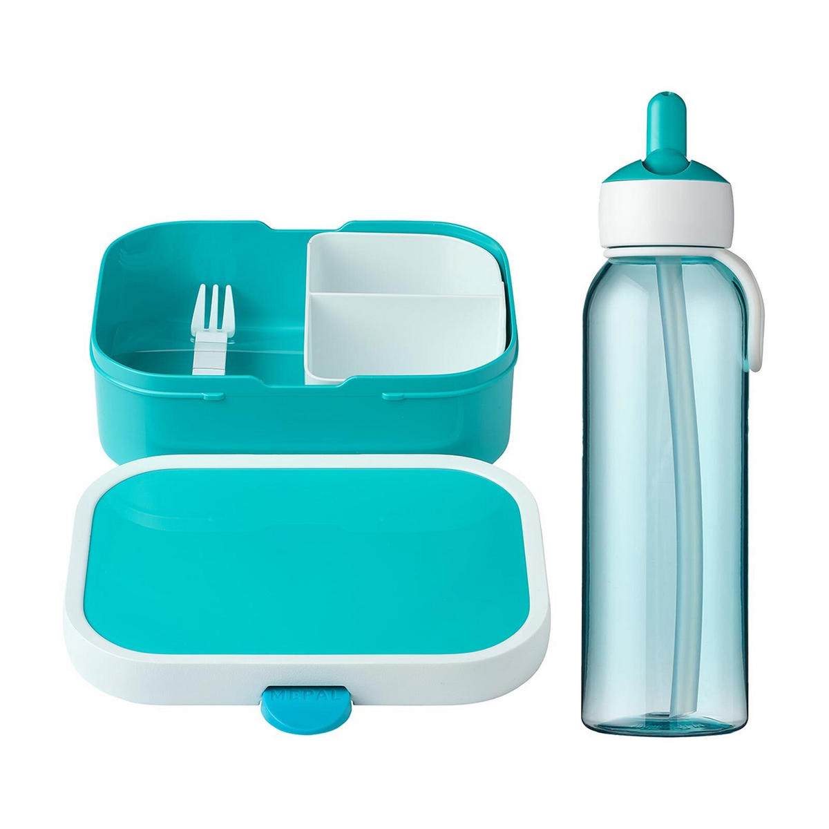 LUNCHSET Campus türkis 2er Set - Türkis, Kunststoff (1/1/1cm) - Mepal