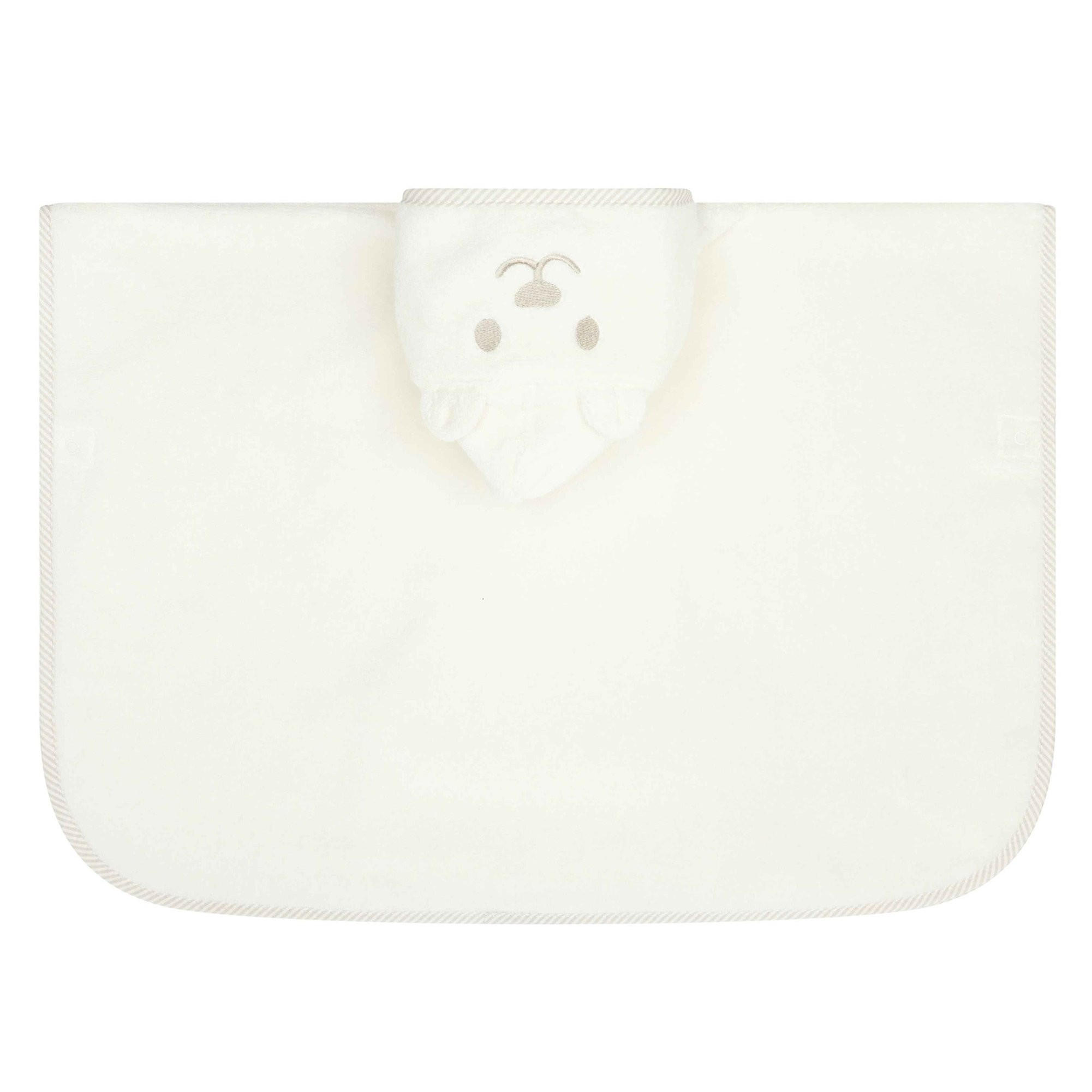 BADEMANTEL Unisex Weiß Baumwolle - Weiß, Textil (Einheitsgrößenull) - Steiff