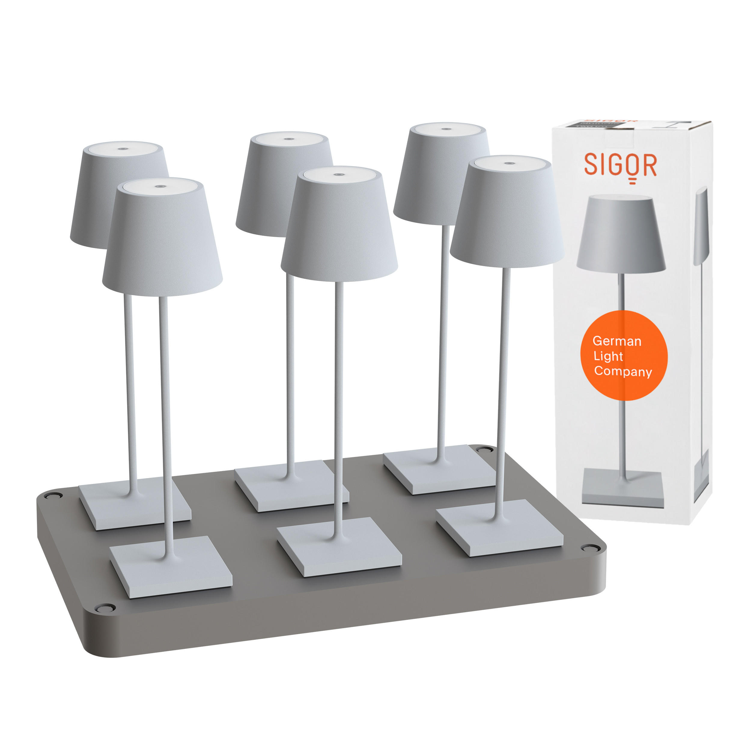 Sigor Led Grau 10x38x38 cm