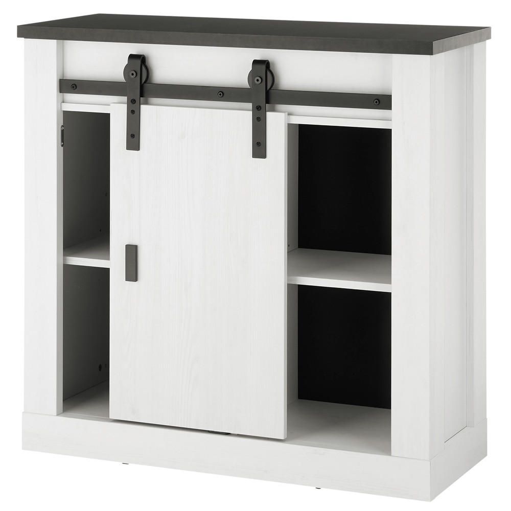 KOMMODE Shelton-61 - Weiß, Holzwerkstoff (93/91/38cm) - Lomado