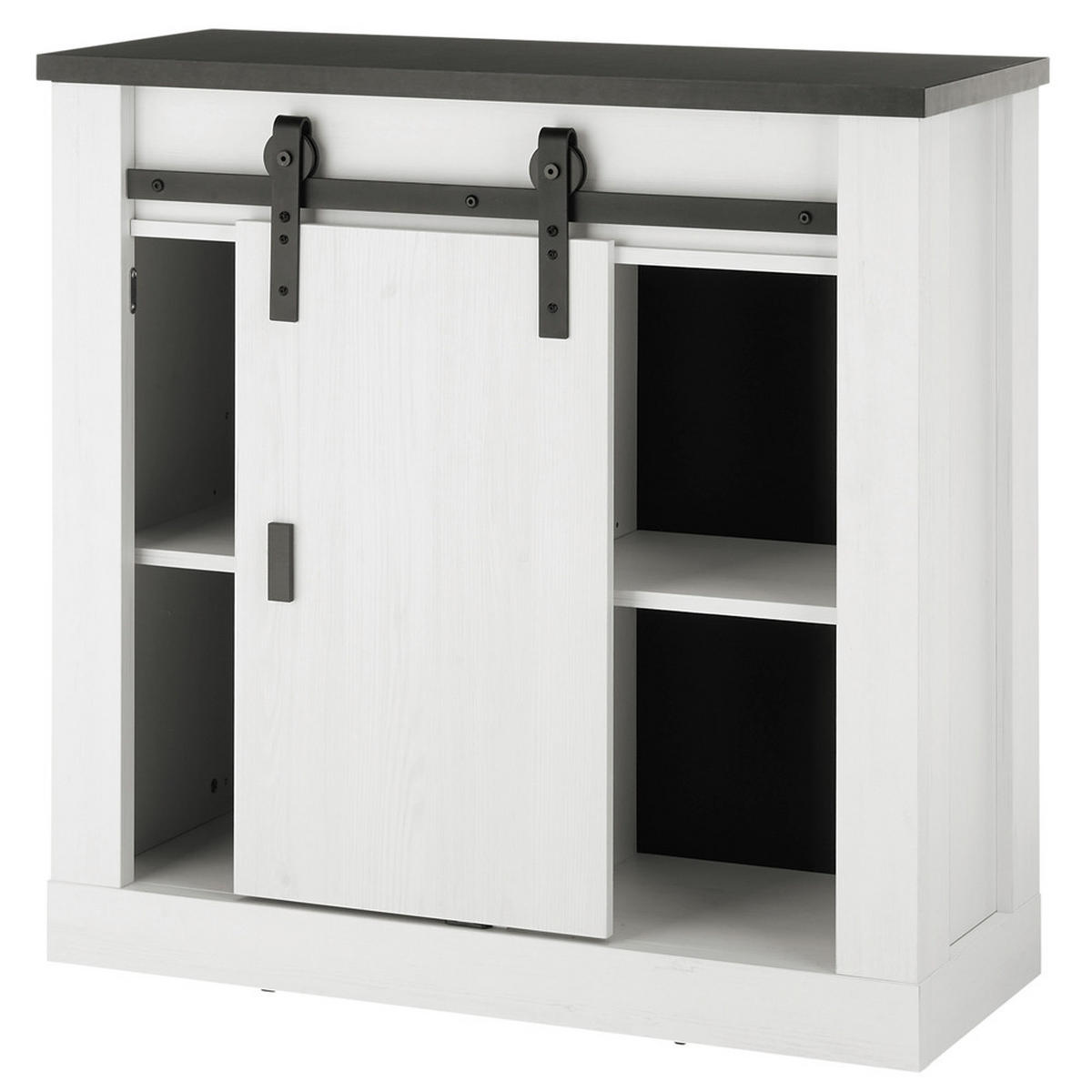 KOMMODE Shelton-61 - Weiß, Holzwerkstoff (93/91/38cm) - Lomado