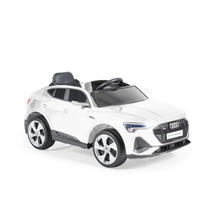ELEKTROAUTO Audi weiß Sportback Fernbedienung Frontlichter Musik USB Gurt - Weiß, Kunststoff (108/60/47cm) - Moni