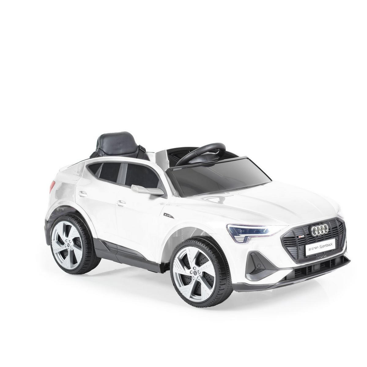 ELEKTROAUTO Audi weiß Sportback Fernbedienung Frontlichter Musik USB Gurt - Weiß, Kunststoff (108/60/47cm) - Moni