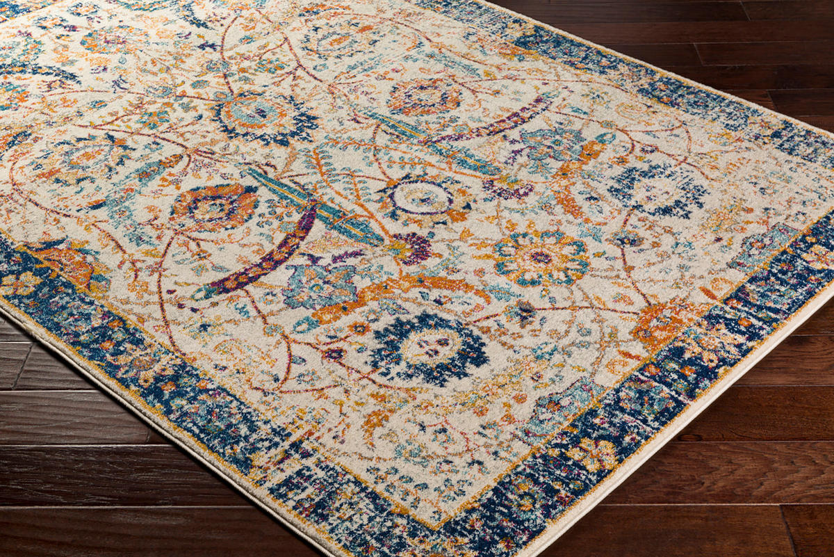 VINTAGE-TEPPICH 160/220 cm Blau - Blau, Textil (160/220cm)