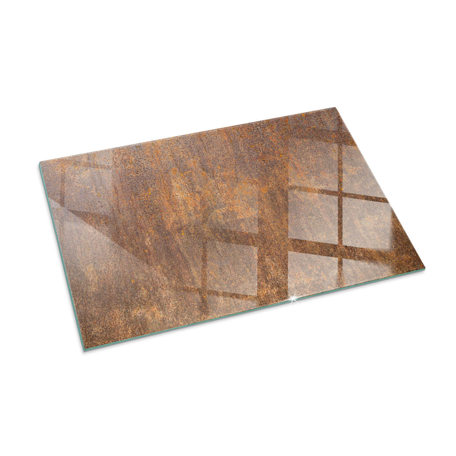 ArtPrintCave Glasplatte Braun 100x70x0.4 cm