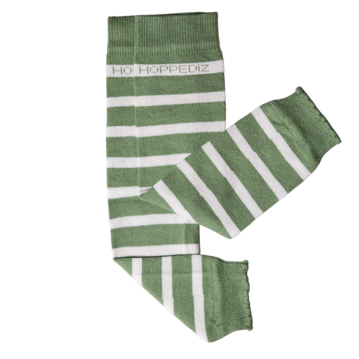 BEINSTULPEN Bio-Babystulpen - Creme/Grün, Textil (7.5/0.5/31cm) - Hoppediz