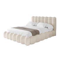 POLSTERBETT mit Bettkasten und Lattenrost, Bett mit Matratze H3/H4 - SORA 180x200 Beige - Creme, Holzwerkstoff/Textil (180/200cm) - ALTDECOR