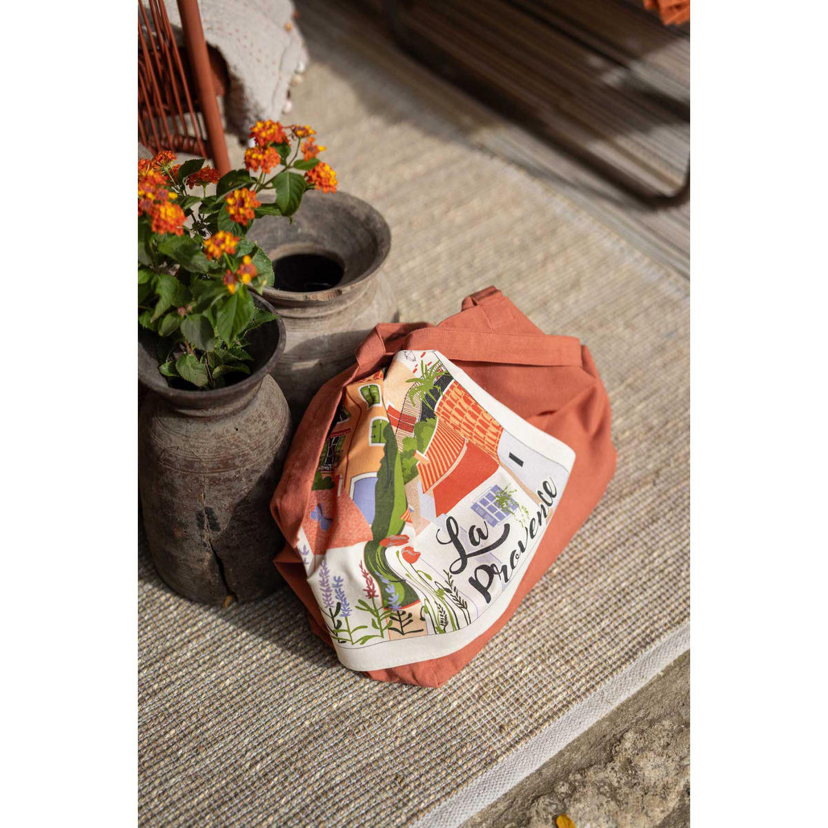 GESCHIRRTUCH Village Provence ekrü 48 x 72 cm - Weiß, Textil (72/48cm) - Winkler