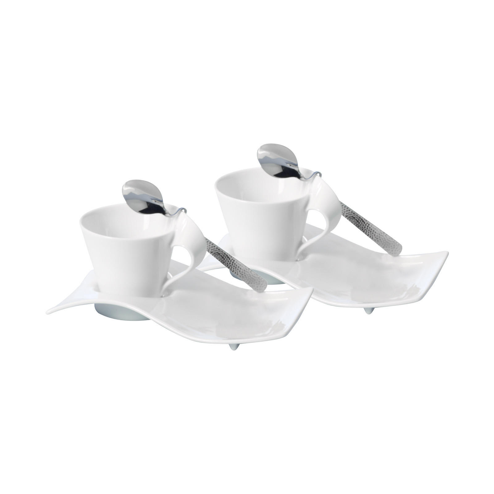 KAFFEE-SET NewWave Caffè weiß 240 ml 2er Set - Weiß, Keramik (14/14.5/20cm) - Villeroy & Boch