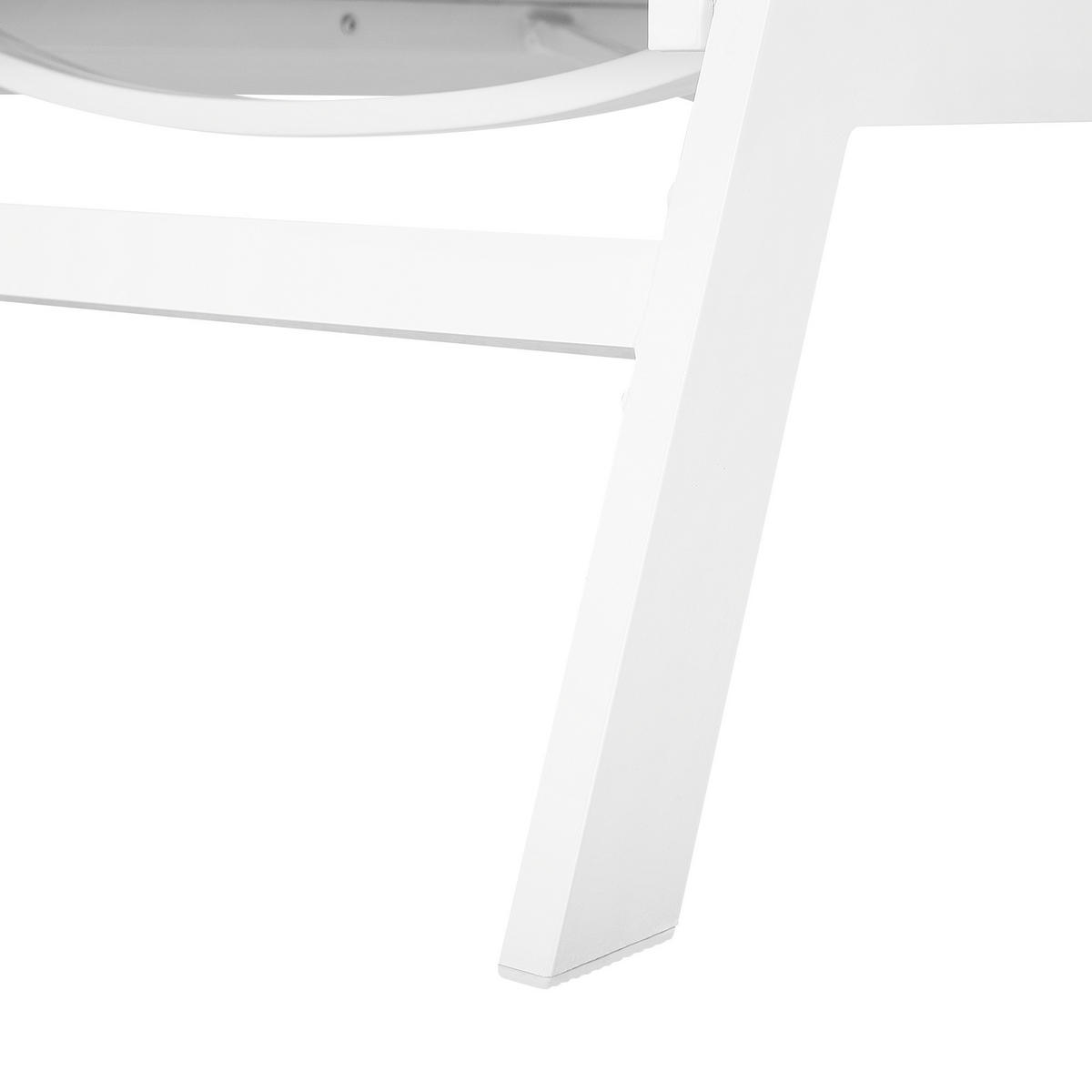 GARTENLIEGE grau Catania - Grau, Metall (66/103/155cm) - Beliani