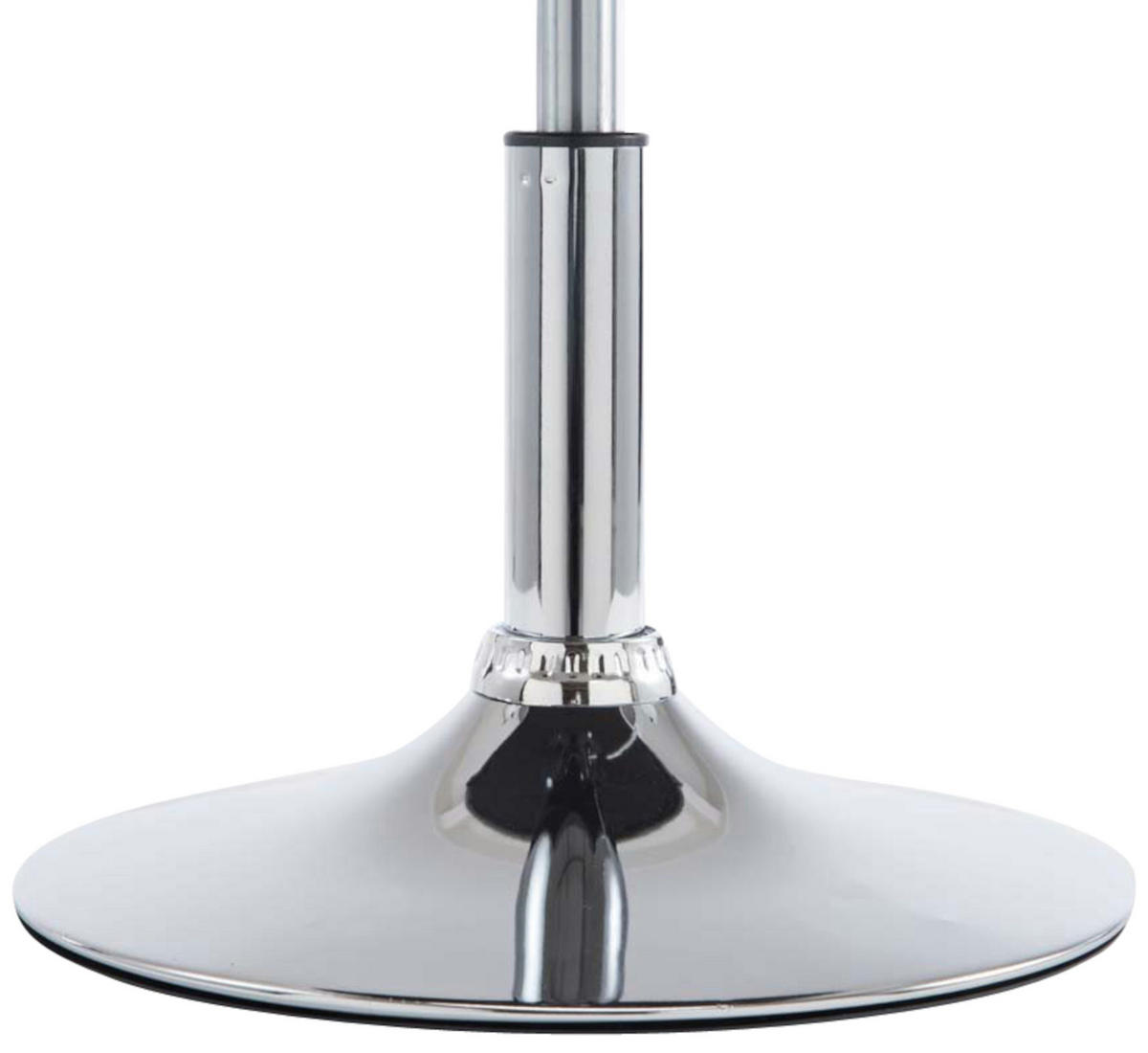 DREHSTUHL 4er Set Lederlook braun - Chromfarben/Braun, Textil/Metall (44/74/49cm) - CLP