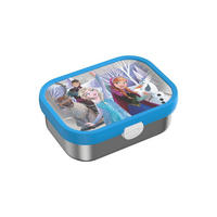 EDELSTAHL-BROTDOSE MIT GABEL Campus Frozen Friends 18 x 13 cm - Multicolor/Hellblau, Kunststoff/Metall (13.2/6.1/17.8cm) - Mepal