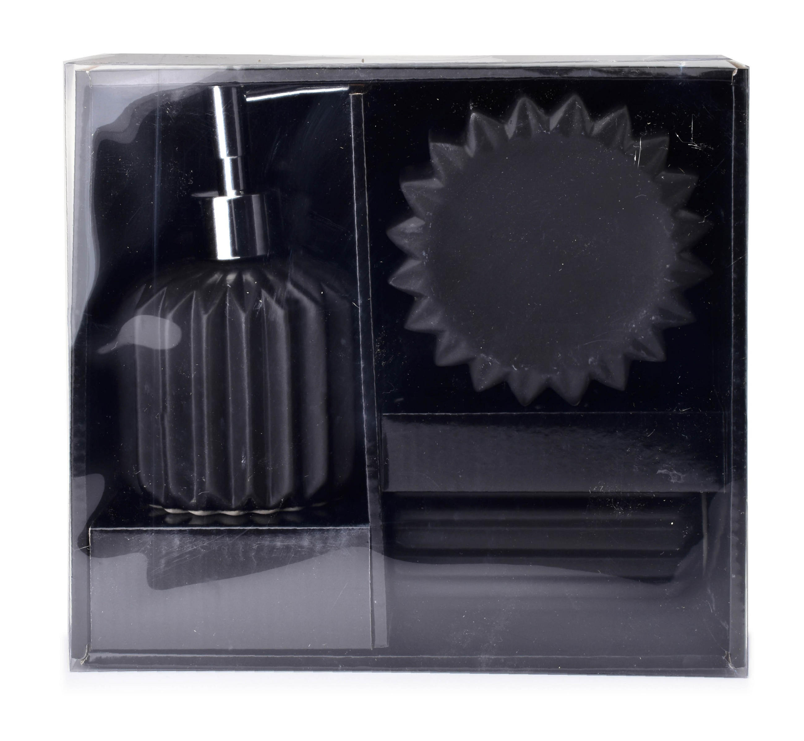 BADEZIMMERZUBEHÖR Ferra Schwarz 20/22/9 cm Keramik - Schwarz, Keramik (22/9/20cm) - Mondex
