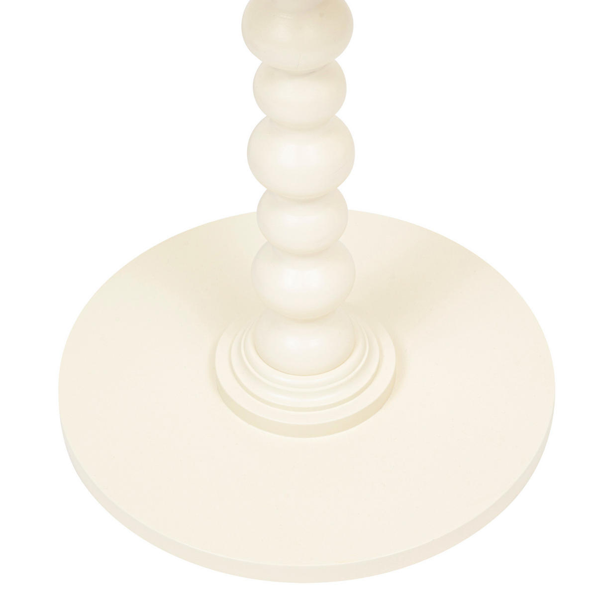 COUCHTISCH mit dekorativem Bein Alix Beige 38/38/50 cm - Weiß, Holzwerkstoff (38/38/50cm) - Atmosphera Createur d´interieur