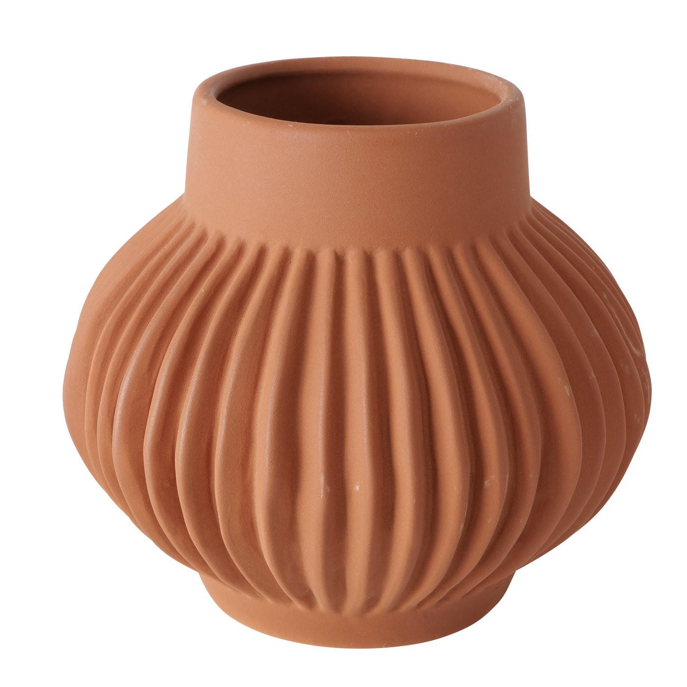 KERAMIKVASE Dekor Altena - Braun, Keramik (16cm) - Boltze Home