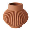 KERAMIKVASE Dekor Altena - Braun, Keramik (16cm) - Boltze Home