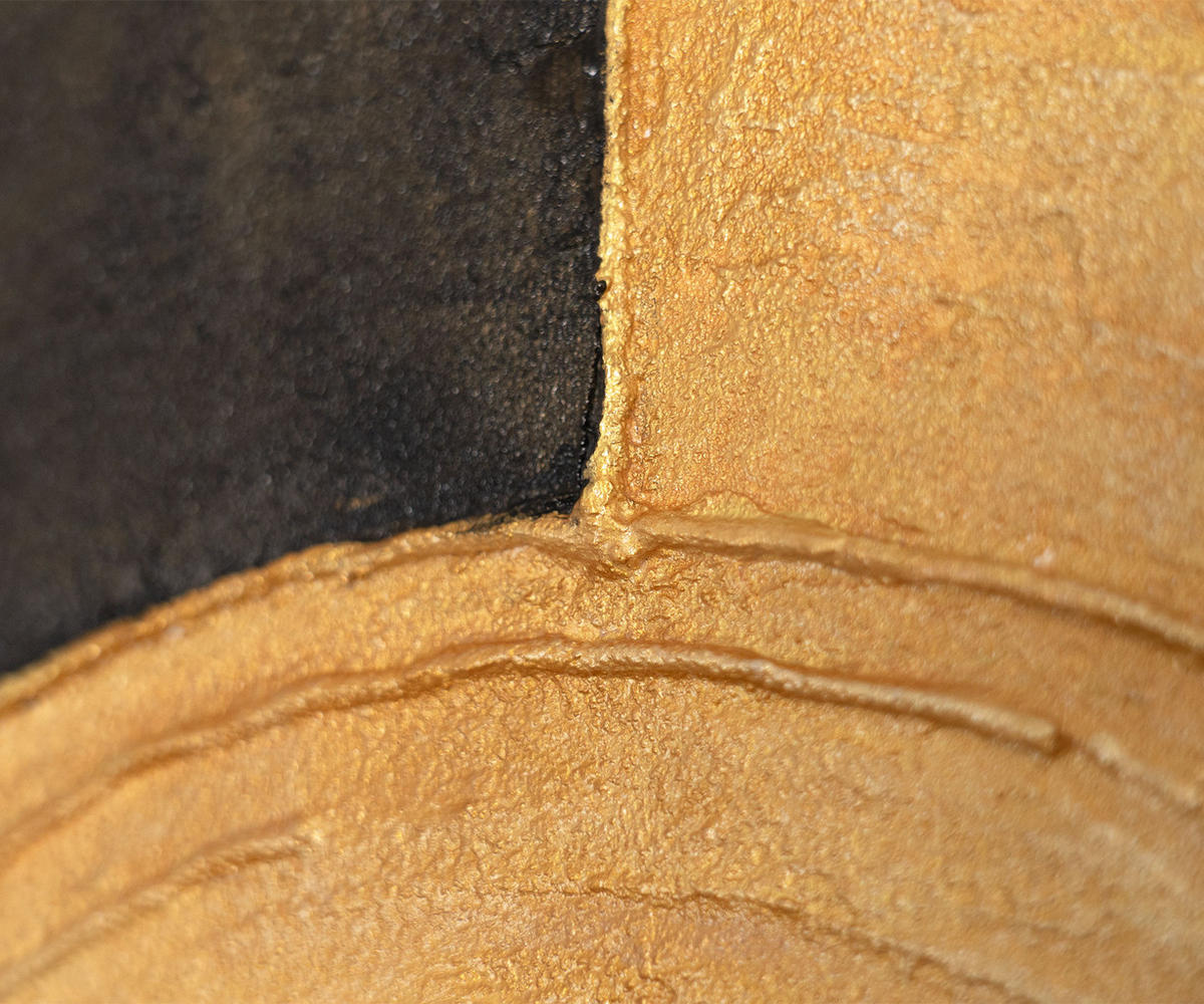 GEMÄLDE Form und Textur Schattenfugenrahmen Beige 120x80 cm - Beige, Holz (120/80cm) - YS-art gallery
