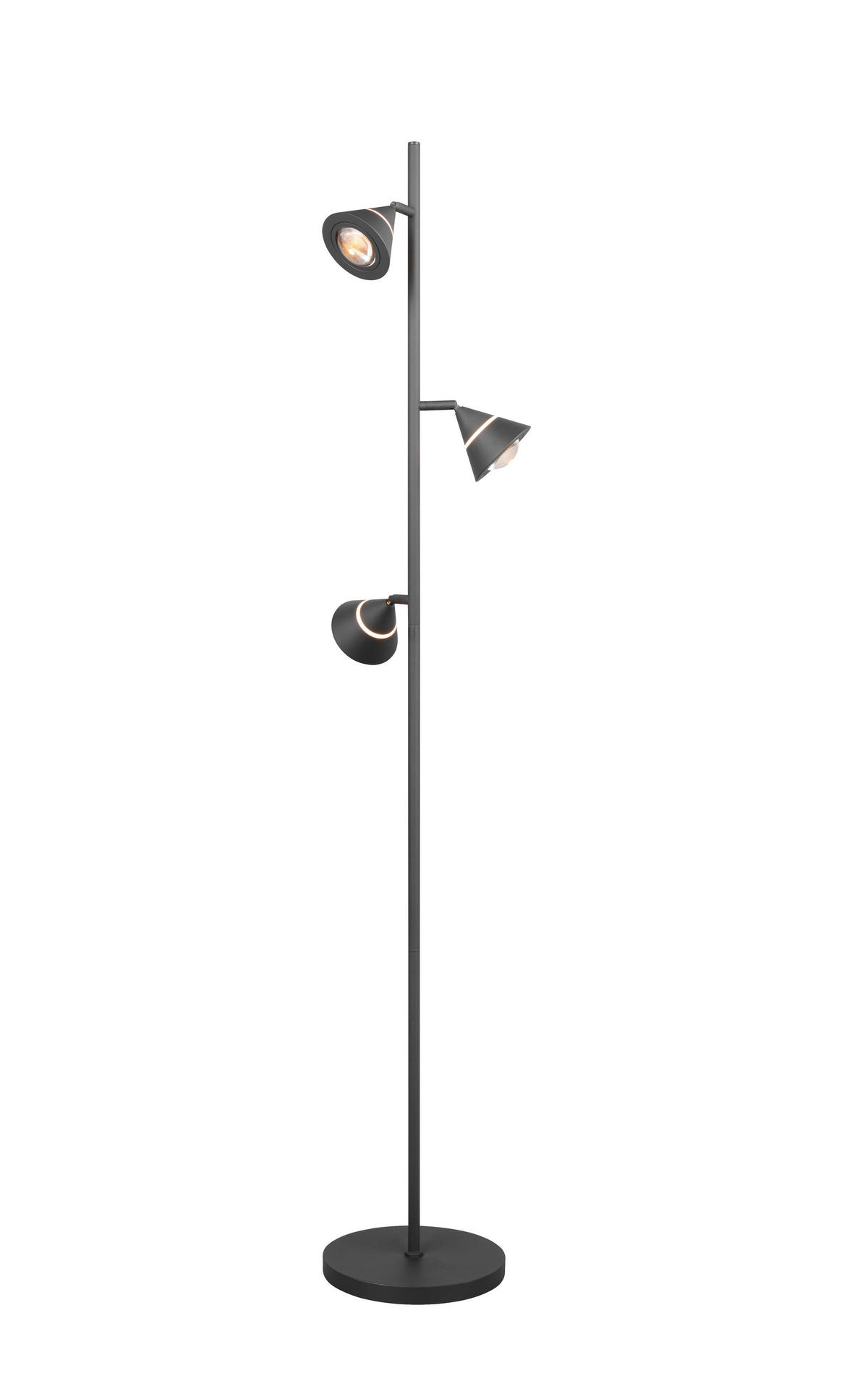 STEHLAMPE ROMEO - Schwarz - 25/25/150 cm - Schwarz, Metall (25/25/150cm) - Trio Leuchten