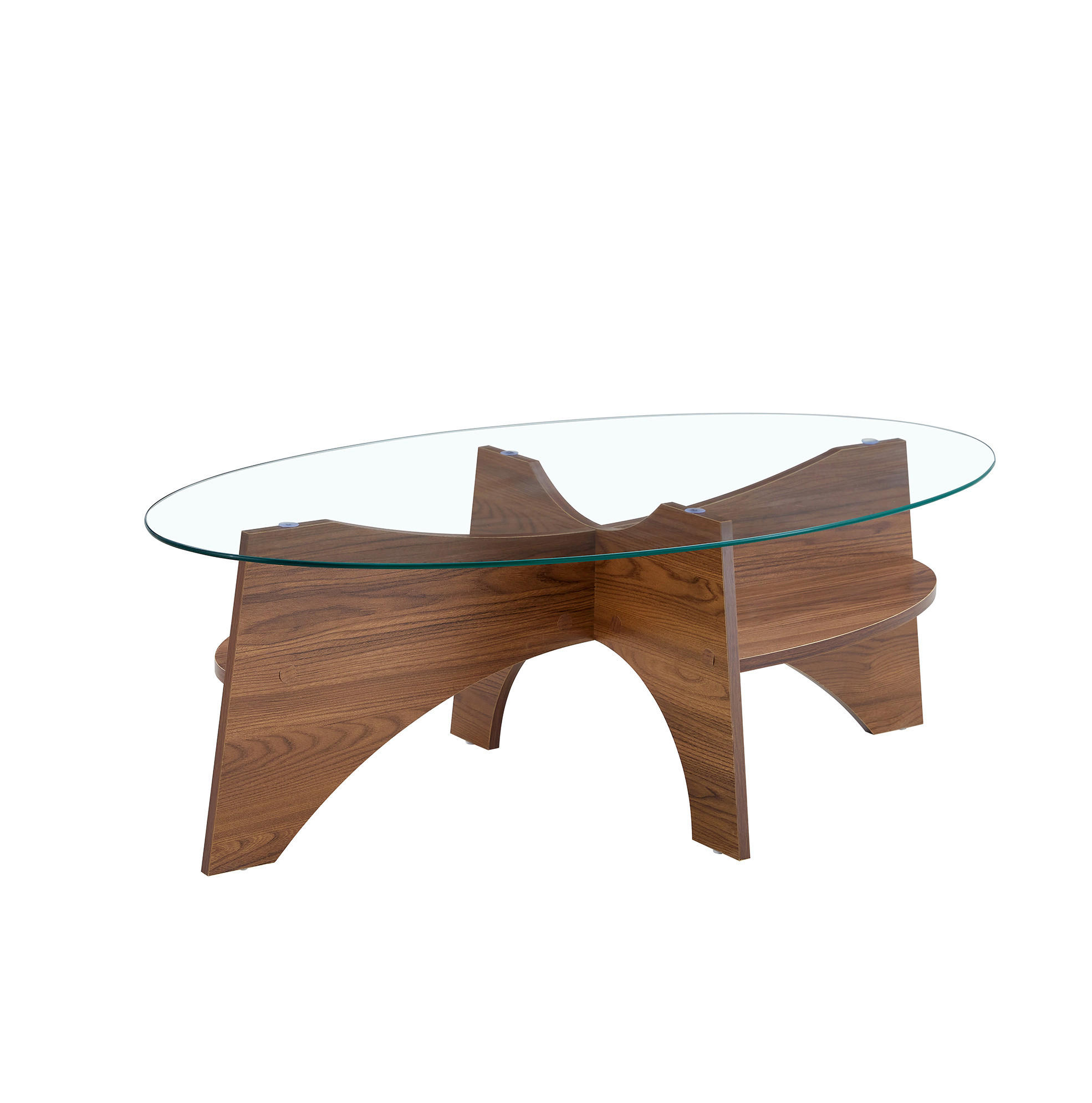 Meubliv Couchtisch Transparent 60x35.6x104.9 cm