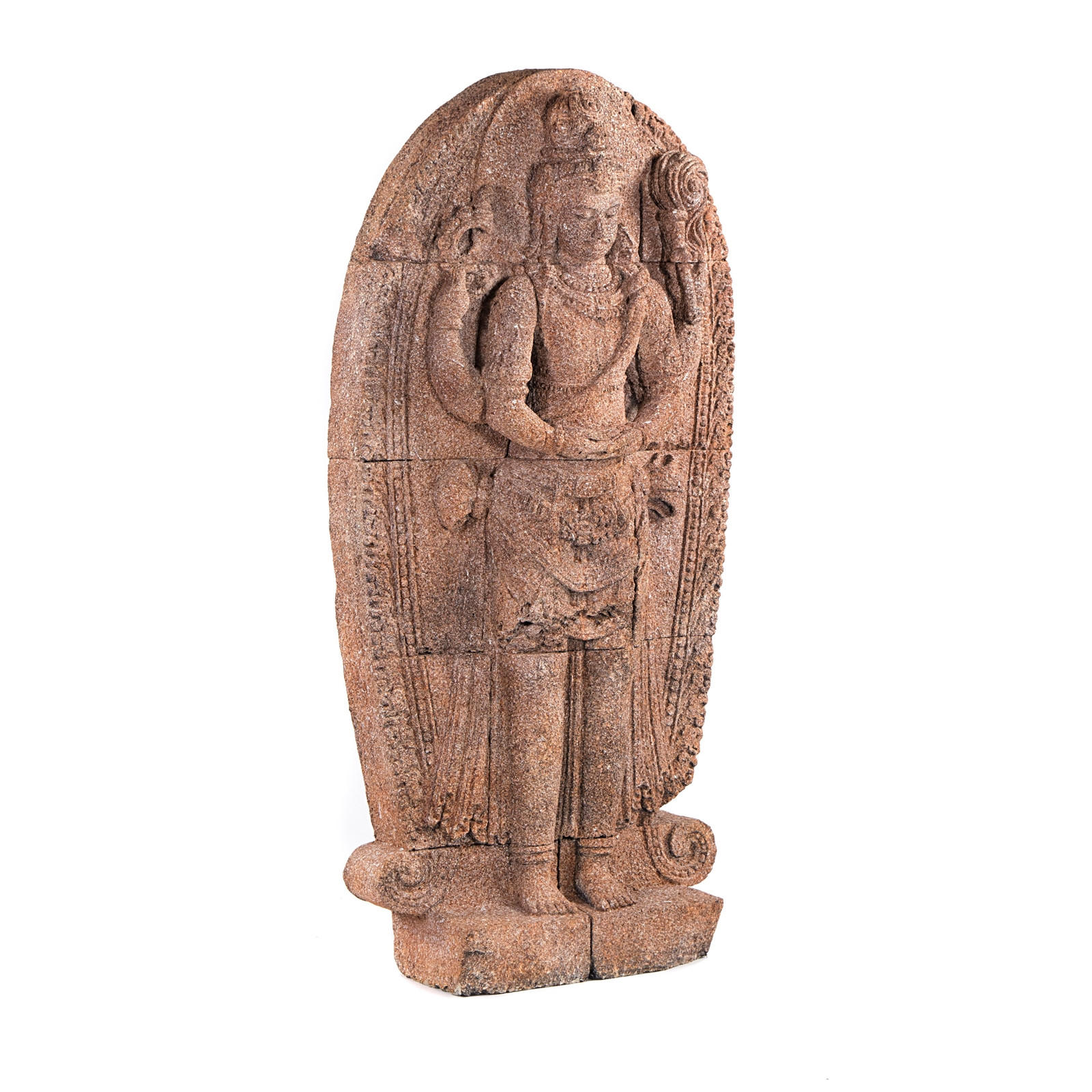 SKULPTUR SIWA Beton, outdoor geeignet naturfarben - Grau, Kunststoff (70/140/20cm) - CREEDWOOD