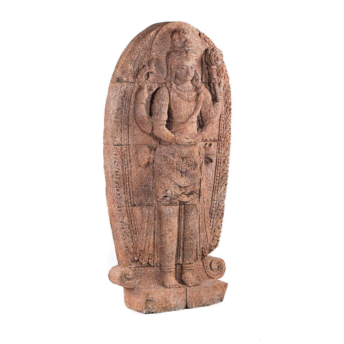 SKULPTUR SIWA Beton, outdoor geeignet naturfarben - Grau, Kunststoff (70/140/20cm) - CREEDWOOD