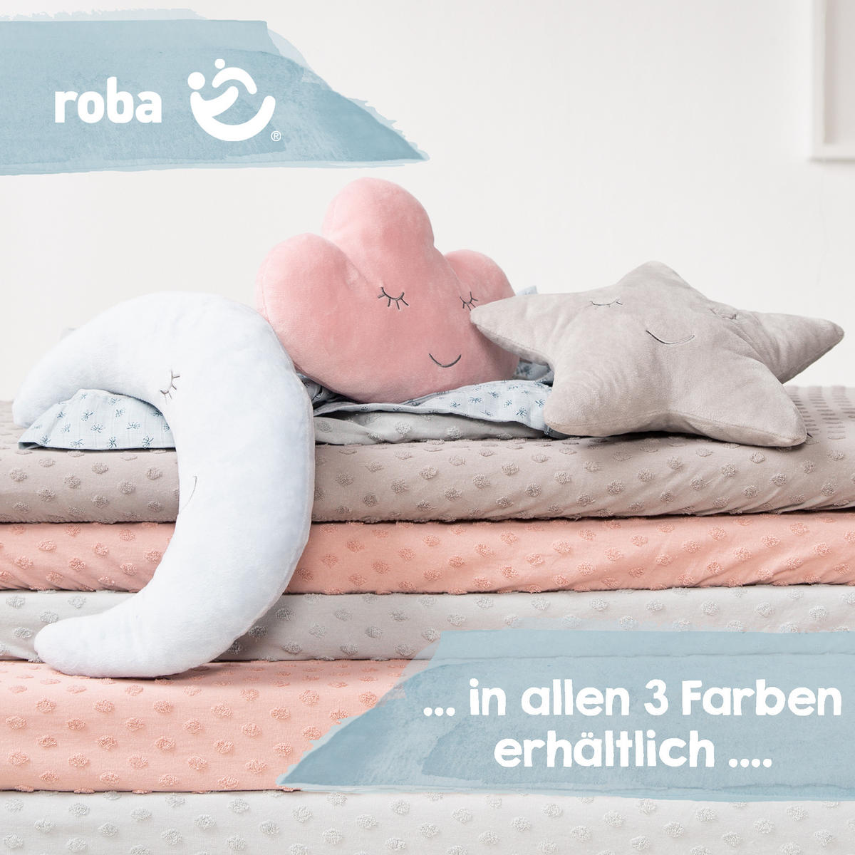 KUSCHEL- UND DEKOKISSEN Stern rosa - Rosa, Textil (32/8cm) - Roba