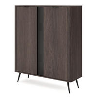 KOMMODE Braun 113 cm Estera mit 2 Türen, Eiche Dunin - Eichefarben, Holz (113/134/38cm) - Emporius