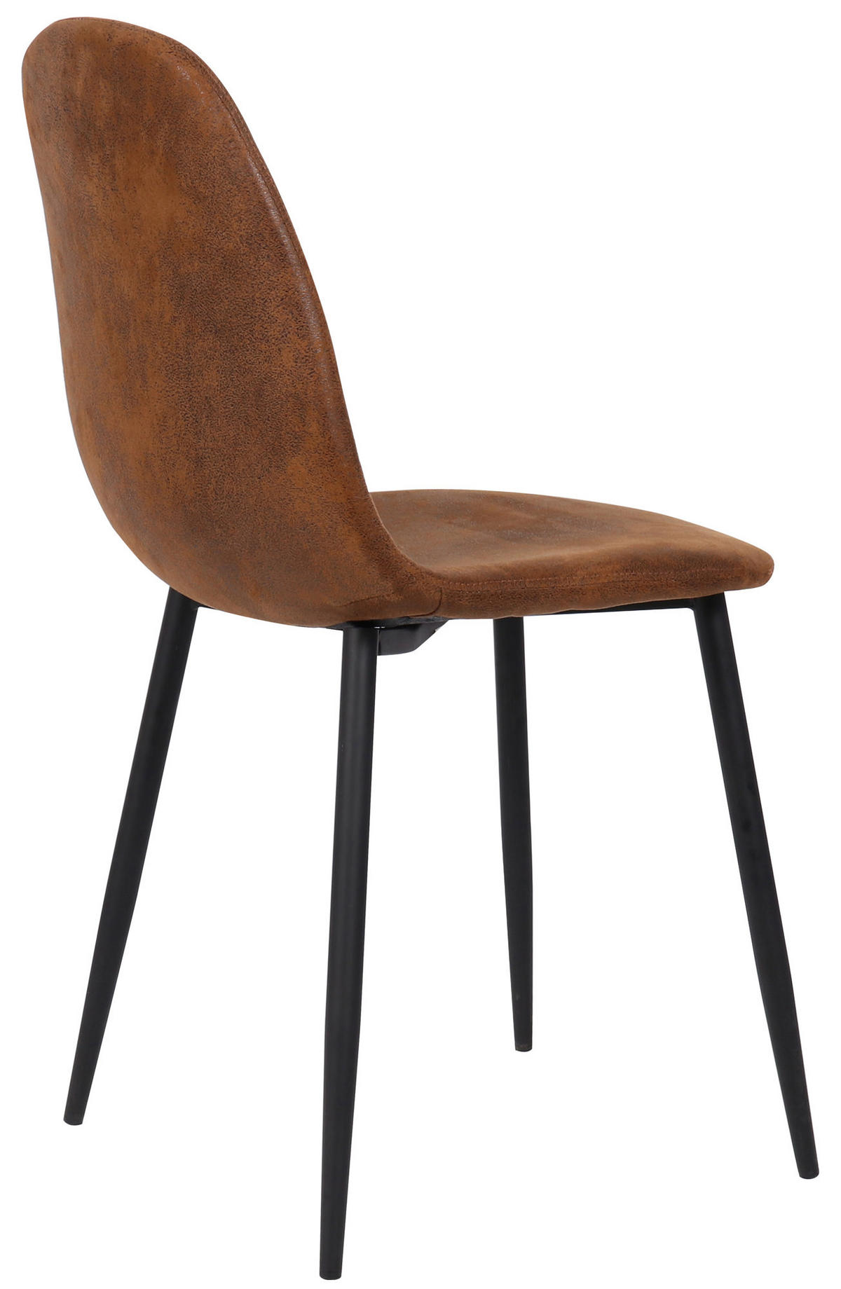 ESSZIMMERSTUHL MOVI Braun Kunstleder Metall 88x44x51 cm - Braun, Metall (44/88/51cm) - DELUKE