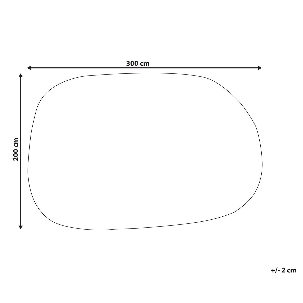 TEPPICH Cremeweiß 200/300 cm Viskose Mitha - Creme/Weiß, Textil (200/300cm) - Beliani
