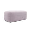 POUF Samt Stoff Violett - Lila/Flieder, Kunststoff/Textil (92/40/48cm) - Makamii