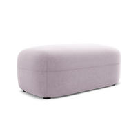 POUF Samt Stoff Violett - Lila/Flieder, Kunststoff/Textil (92/40/48cm) - Makamii