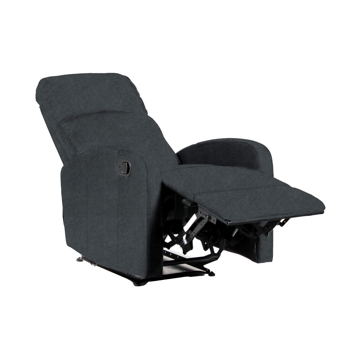 FERNSEHSESSEL LEX Stoff Dunkelgrau - Dunkelgrau/Anthrazit, Textil (65/101/91cm) - SVITA