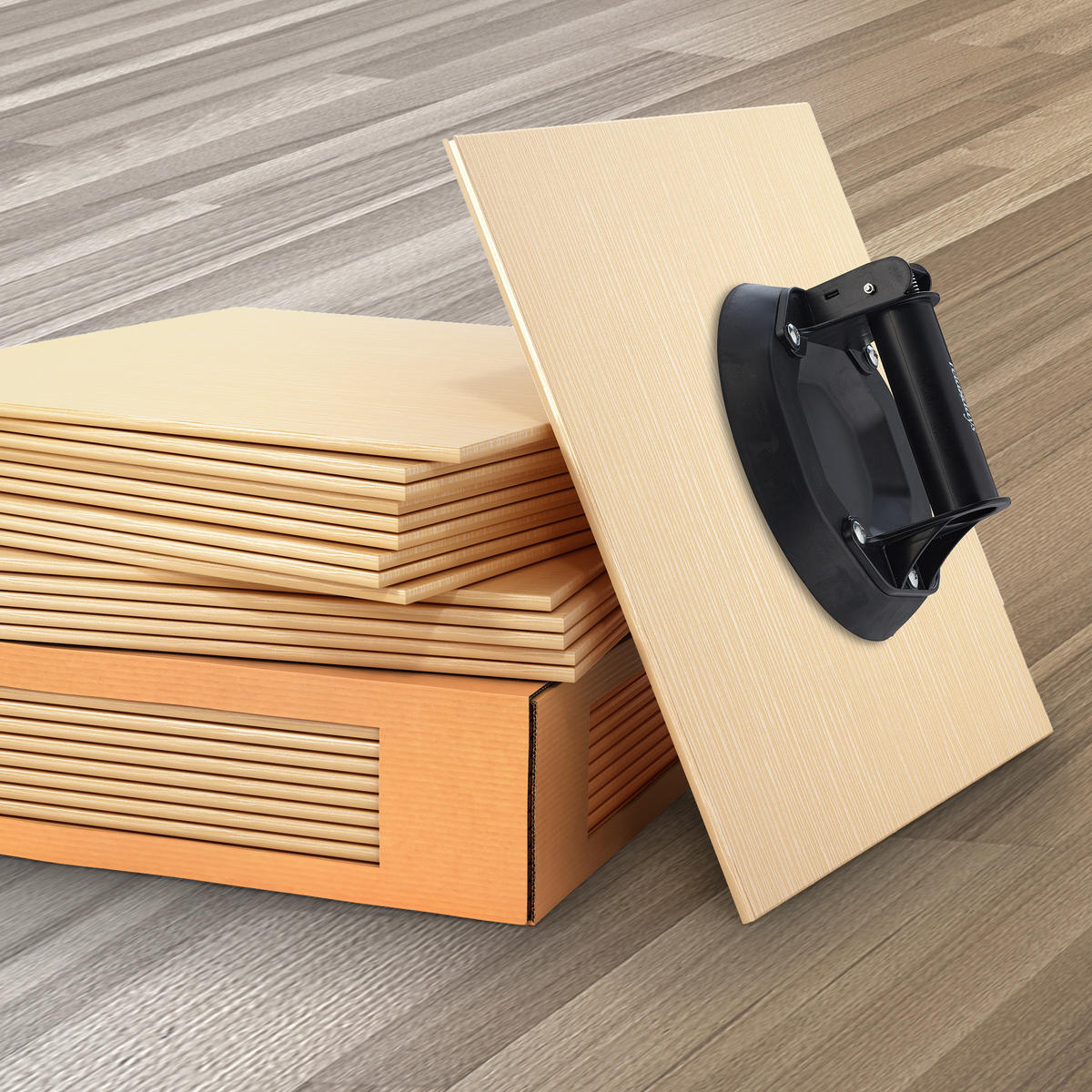 SAUGHEBER - Schwarz, Kunststoff (21/21/10cm) - Relaxdays