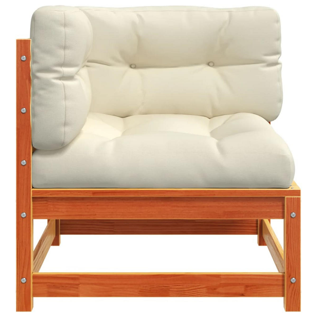 GARTENSOFA GYLOU 70/67/70 cm （2-SITZER） - Braun, Holz (70/67/70cm) - ZMH