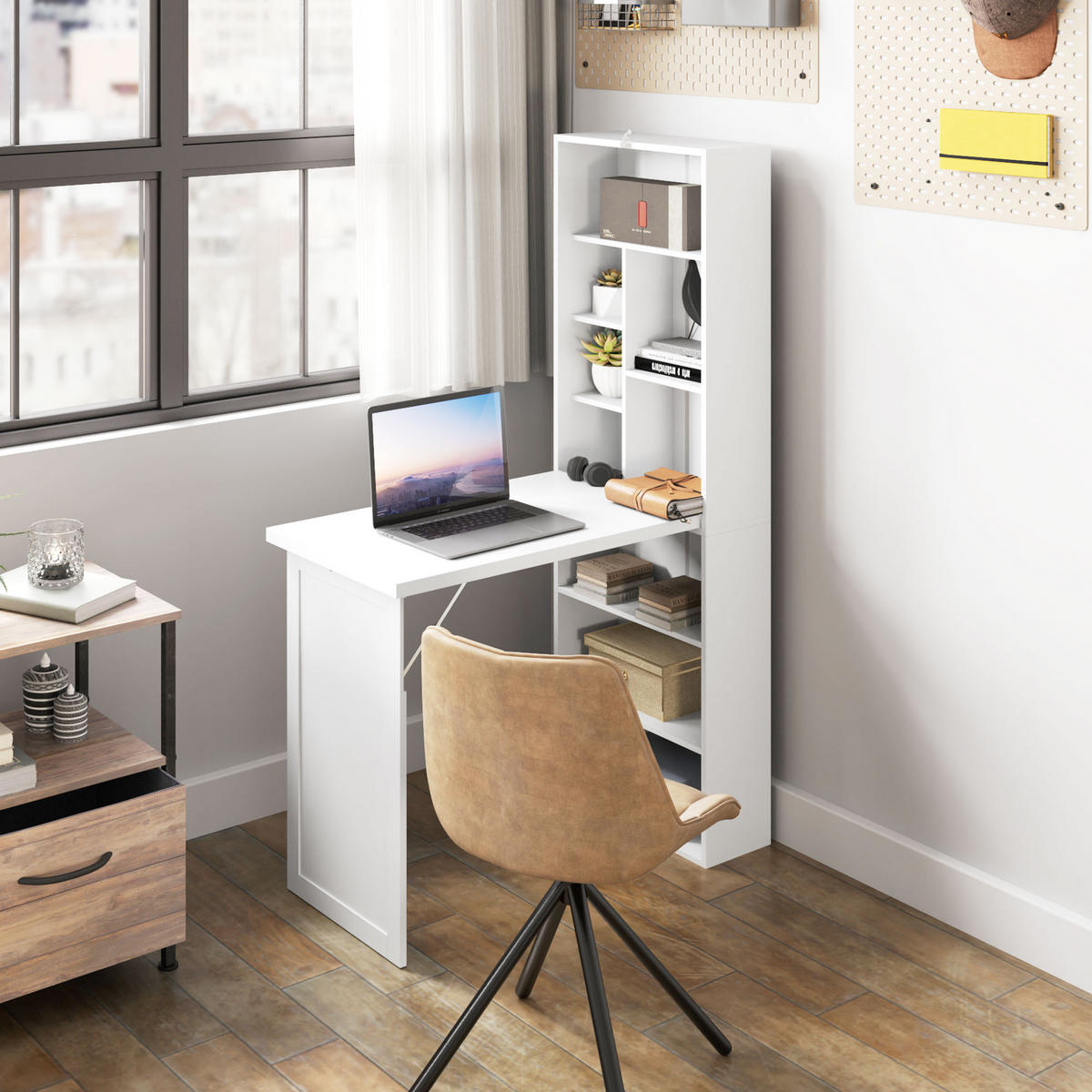 BÜROTISCH Weiß 1 Stück - Weiß, Holzwerkstoff (51/153/98cm) - GiPP